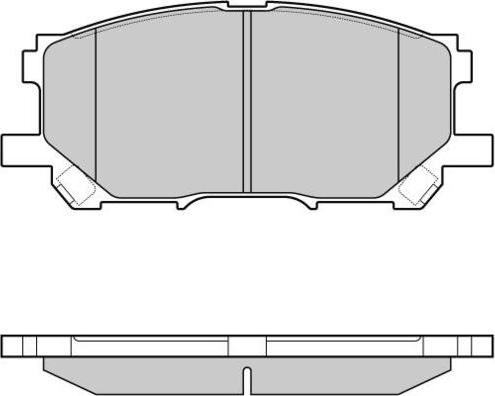 E.T.F. 12-1168 - Комплект спирачно феродо, дискови спирачки vvparts.bg