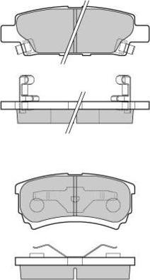 E.T.F. 12-1106 - Комплект спирачно феродо, дискови спирачки vvparts.bg