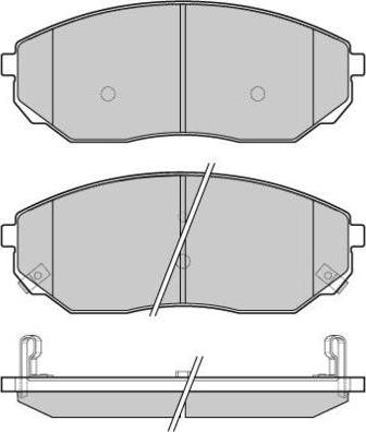 E.T.F. 12-1116 - Комплект спирачно феродо, дискови спирачки vvparts.bg