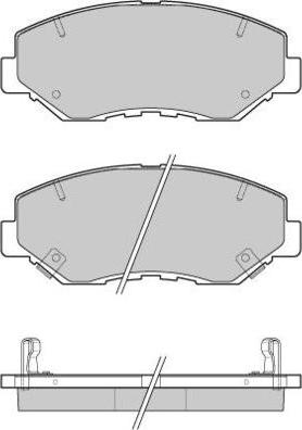 E.T.F. 12-1117 - Комплект спирачно феродо, дискови спирачки vvparts.bg