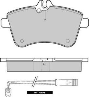 Jurid 573230B - Комплект спирачно феродо, дискови спирачки vvparts.bg