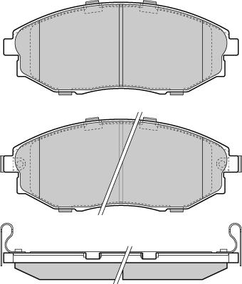 ATE 605694 - Комплект спирачно феродо, дискови спирачки vvparts.bg