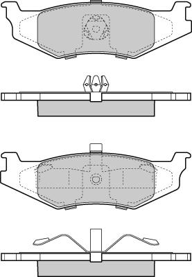 E.T.F. 12-1390 - Комплект спирачно феродо, дискови спирачки vvparts.bg