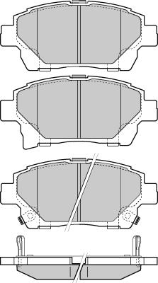 Quinton Hazell 4863603419 - Комплект спирачно феродо, дискови спирачки vvparts.bg