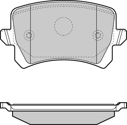 E.T.F. 12-1366 - Комплект спирачно феродо, дискови спирачки vvparts.bg