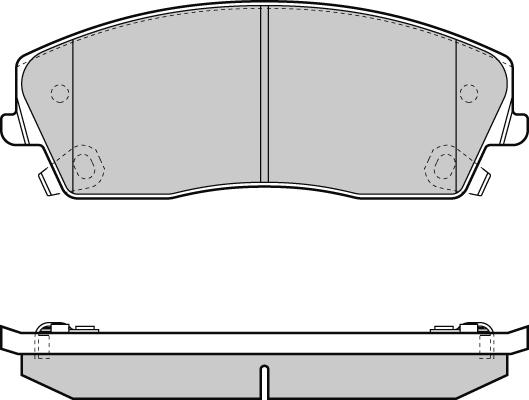 E.T.F. 12-1389 - Комплект спирачно феродо, дискови спирачки vvparts.bg