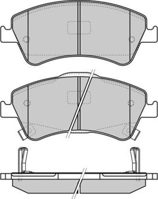 Valeo 9010811 - Комплект спирачно феродо, дискови спирачки vvparts.bg