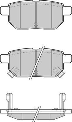 Quinton Hazell BP1618 - Комплект спирачно феродо, дискови спирачки vvparts.bg