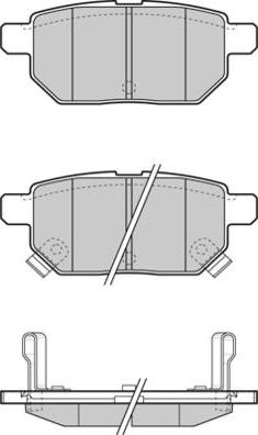 BOSCH 0 986 AB2 136 - Комплект спирачно феродо, дискови спирачки vvparts.bg