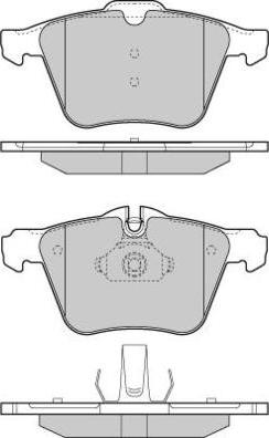 E.T.F. 12-1299 - Комплект спирачно феродо, дискови спирачки vvparts.bg
