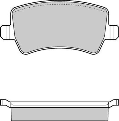 FTE 9005028 - Комплект спирачно феродо, дискови спирачки vvparts.bg
