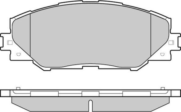 AUGROS 55512552 - Комплект спирачно феродо, дискови спирачки vvparts.bg