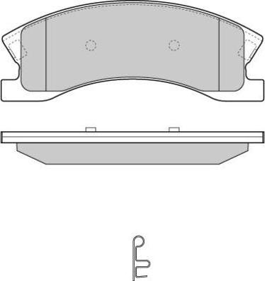 E.T.F. 12-1269 - Комплект спирачно феродо, дискови спирачки vvparts.bg