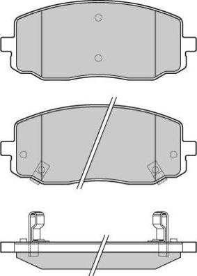 GMC 2427501 - Комплект спирачно феродо, дискови спирачки vvparts.bg