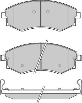 E.T.F. 12-1202 - Комплект спирачно феродо, дискови спирачки vvparts.bg
