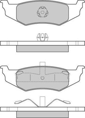 E.T.F. 12-1216 - Комплект спирачно феродо, дискови спирачки vvparts.bg