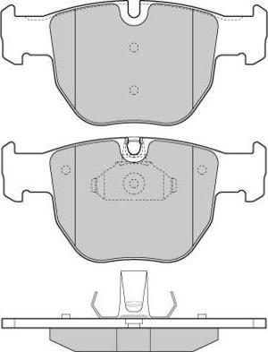 ATE 607224 - Комплект спирачно феродо, дискови спирачки vvparts.bg