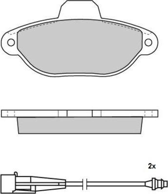 Roulunds Braking 51582880B26 - Комплект спирачно феродо, дискови спирачки vvparts.bg