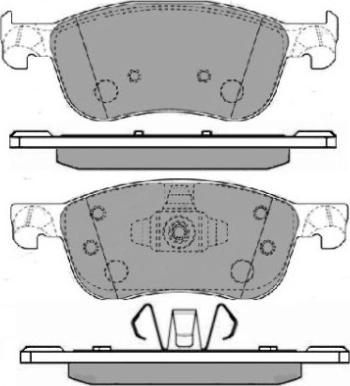 E.T.F. 12-1708 - Комплект спирачно феродо, дискови спирачки vvparts.bg