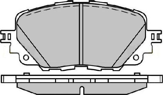 Necto FD7680A - Комплект спирачно феродо, дискови спирачки vvparts.bg