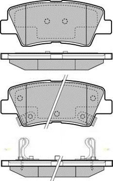 E.T.F. 12-1780 - Комплект спирачно феродо, дискови спирачки vvparts.bg