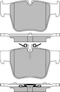 Jurid 573803J-D - Комплект спирачно феродо, дискови спирачки vvparts.bg