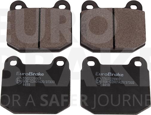 Eurobrake 5502229903 - Комплект спирачно феродо, дискови спирачки vvparts.bg