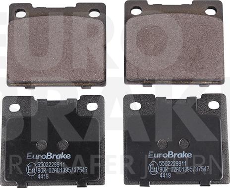 Eurobrake 5502229911 - Комплект спирачно феродо, дискови спирачки vvparts.bg