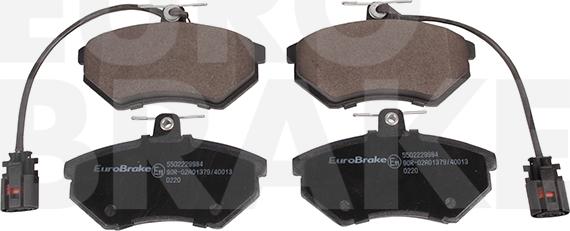 Eurobrake 5502229984 - Комплект спирачно феродо, дискови спирачки vvparts.bg