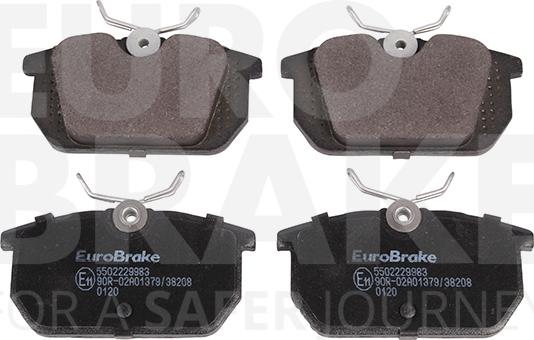 Eurobrake 5502229983 - Комплект спирачно феродо, дискови спирачки vvparts.bg