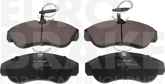 Eurobrake 5502229975 - Комплект спирачно феродо, дискови спирачки vvparts.bg