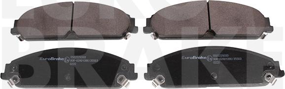 Eurobrake 5502229333 - Комплект спирачно феродо, дискови спирачки vvparts.bg