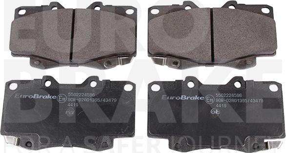 Eurobrake 5502224596 - Комплект спирачно феродо, дискови спирачки vvparts.bg