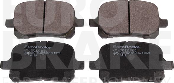 Eurobrake 5502224550 - Комплект спирачно феродо, дискови спирачки vvparts.bg