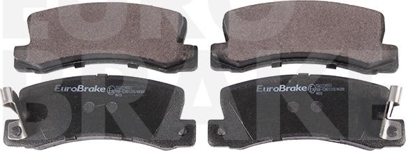 Eurobrake 5502224551 - Комплект спирачно феродо, дискови спирачки vvparts.bg