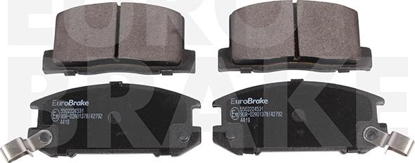 Eurobrake 5502224531 - Комплект спирачно феродо, дискови спирачки vvparts.bg