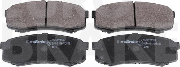 Eurobrake 5502224538 - Комплект спирачно феродо, дискови спирачки vvparts.bg