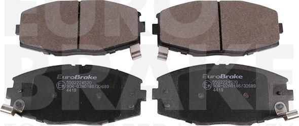 Eurobrake 5502224520 - Комплект спирачно феродо, дискови спирачки vvparts.bg