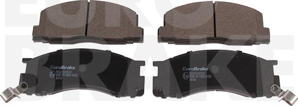 Eurobrake 5502224522 - Комплект спирачно феродо, дискови спирачки vvparts.bg