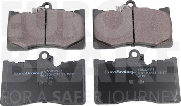 Eurobrake 5502224573 - Комплект спирачно феродо, дискови спирачки vvparts.bg