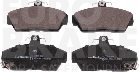 Eurobrake 5502224008 - Комплект спирачно феродо, дискови спирачки vvparts.bg