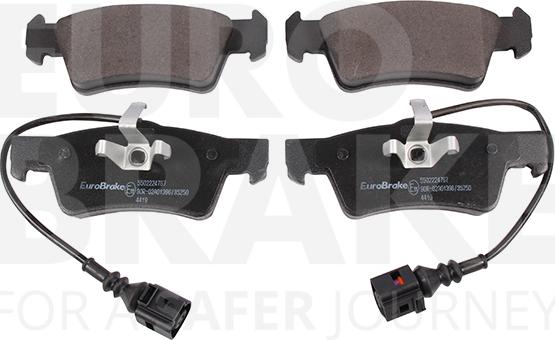 Eurobrake 5502224767 - Комплект спирачно феродо, дискови спирачки vvparts.bg