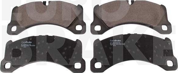 Eurobrake 55022247142 - Комплект спирачно феродо, дискови спирачки vvparts.bg