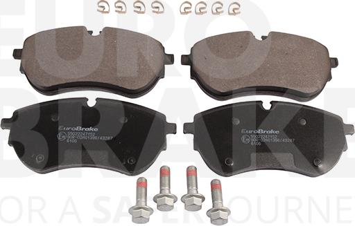 Eurobrake 55022247152 - Комплект спирачно феродо, дискови спирачки vvparts.bg