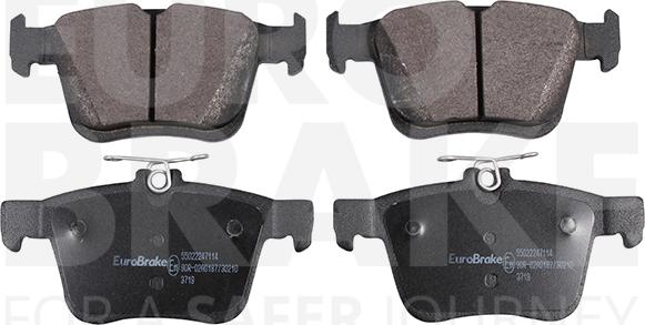 Eurobrake 55022247114 - Комплект спирачно феродо, дискови спирачки vvparts.bg