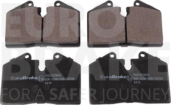 Eurobrake 5502225605 - Комплект спирачно феродо, дискови спирачки vvparts.bg