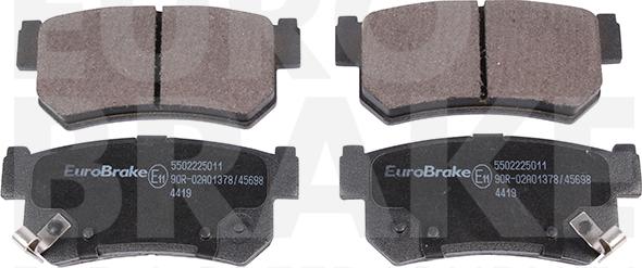 Eurobrake 5502225011 - Комплект спирачно феродо, дискови спирачки vvparts.bg