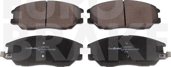 Eurobrake 5502225012 - Комплект спирачно феродо, дискови спирачки vvparts.bg