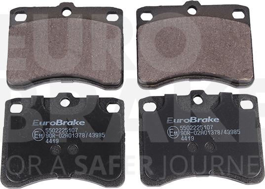 Eurobrake 5502225107 - Комплект спирачно феродо, дискови спирачки vvparts.bg