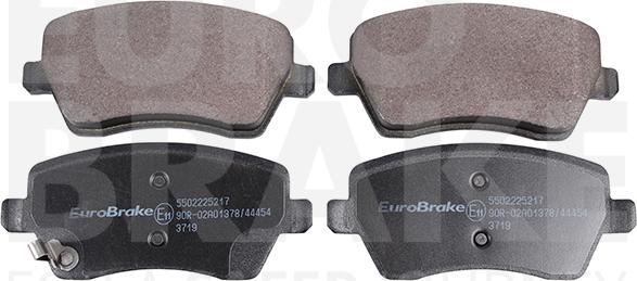 Eurobrake 5502225217 - Комплект спирачно феродо, дискови спирачки vvparts.bg